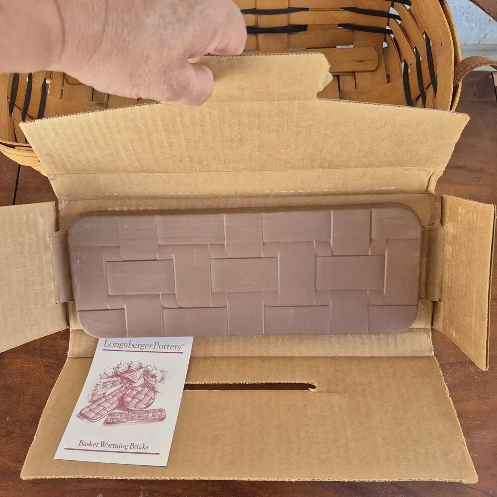 Longaberger Signed Numbered  Baking Celebration Basket W/Breadwarmer Brick